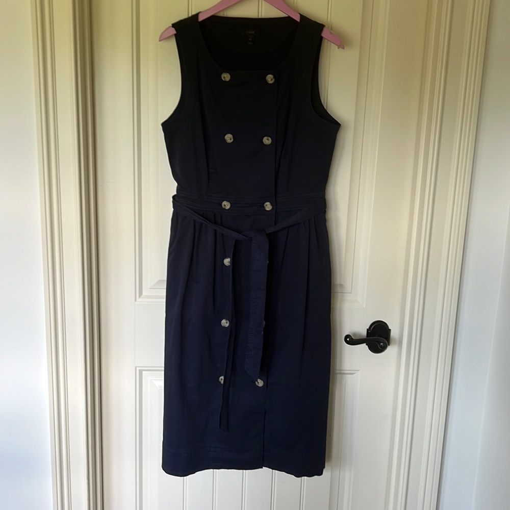 J Crew size 12T Dark Blue cotton jumper with pockets